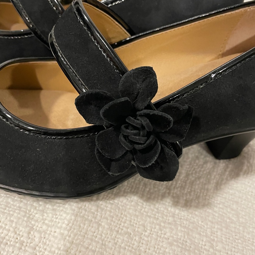 Softspots Black Leather Comfort Heels  Experience ultimate comfort Size 7.5 - Picture 4 of 9